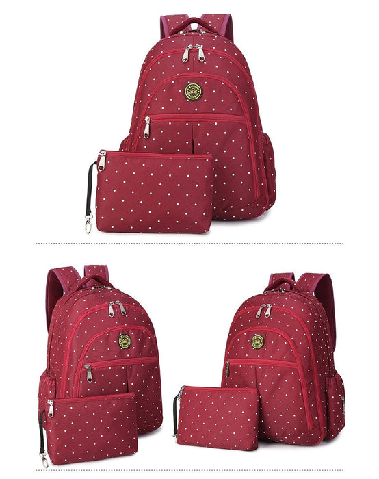 Red 2 in 1 Baby Nappy Changing Backpack 4127 - Senora