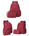 Red 2 in 1 Baby Nappy Changing Backpack 4127 - Senora