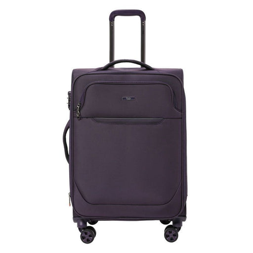 Purple  Goby London Carry-On Luggage Suitcase 3Pcs Sets On Wheels Oxford Luggage 3006 - Senora