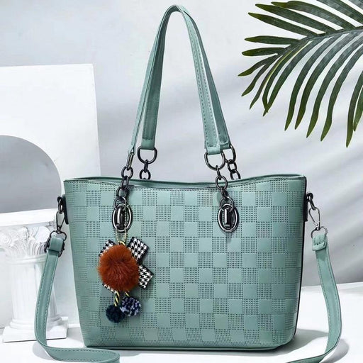 Green  Leather Handbag for ladies 993-5 - Senora