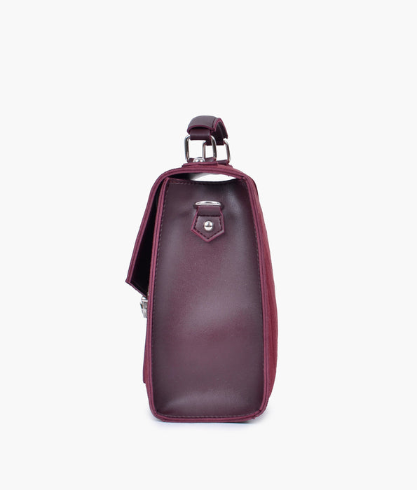 Dark Maroon Handbag For Women 602 - Senora