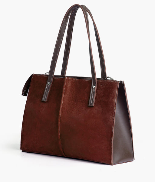 Brown Velvet Tote Bag 561 - Senora