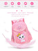 3 Pieces Pink Cat Children Backpack School Bags for girls 4136-1 - Senora