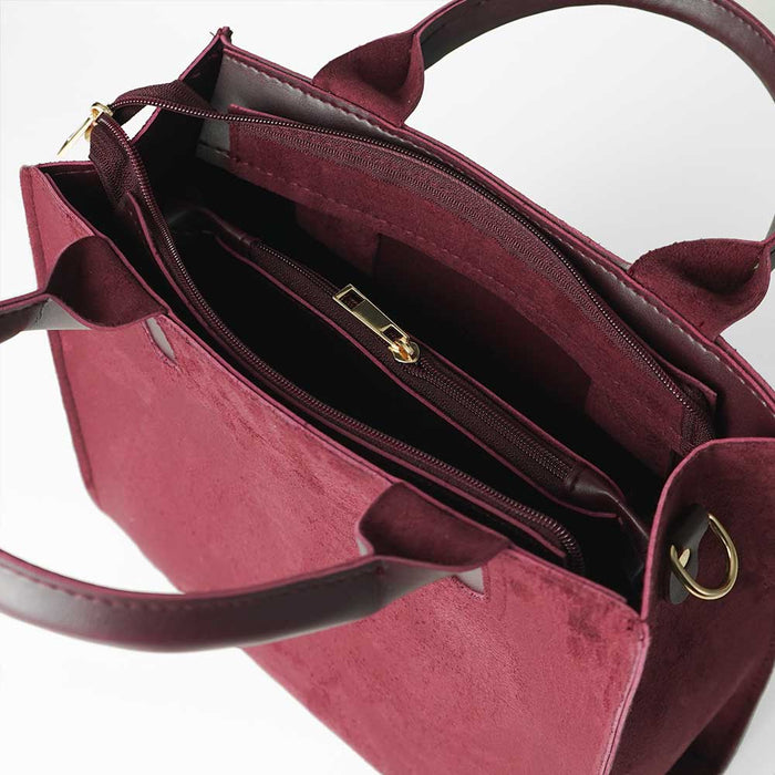 Maroon Micro Ladies Tote bag  563 - Senora