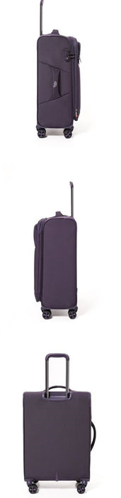 Purple  Goby London Carry-On Luggage Suitcase 3Pcs Sets On Wheels Oxford Luggage 3006 - Senora