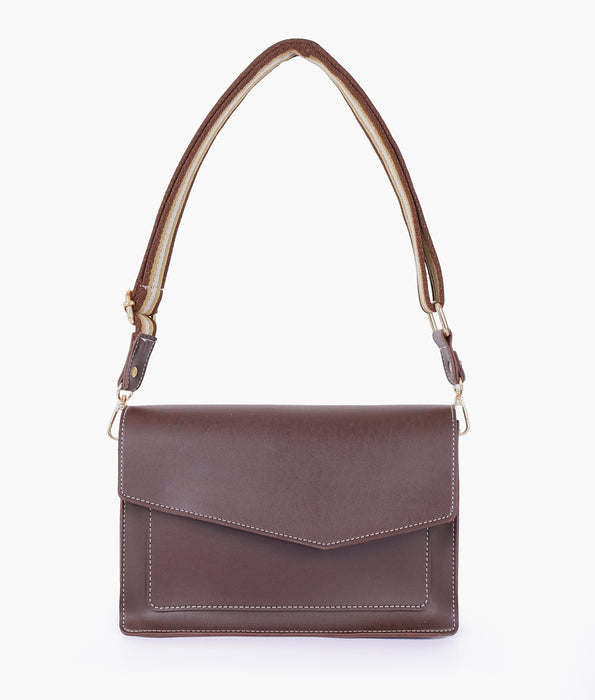 Dark BrownLadies Crossbody Bag 601 - Senora