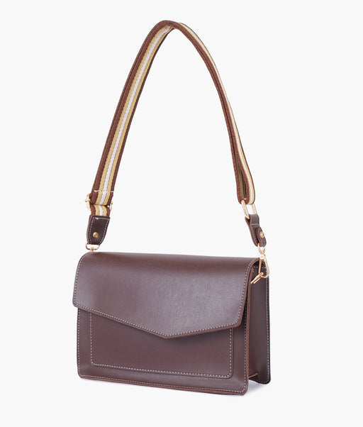 Dark BrownLadies Crossbody Bag 601 - Senora