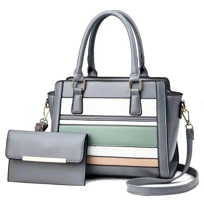 2 in 1 Grey Girls Handbag 8853-8 - Senora