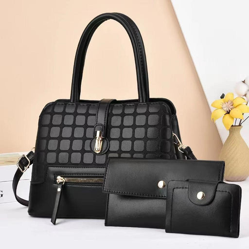 Black 3 in 1Handbag For Girls 207-2 - Senora