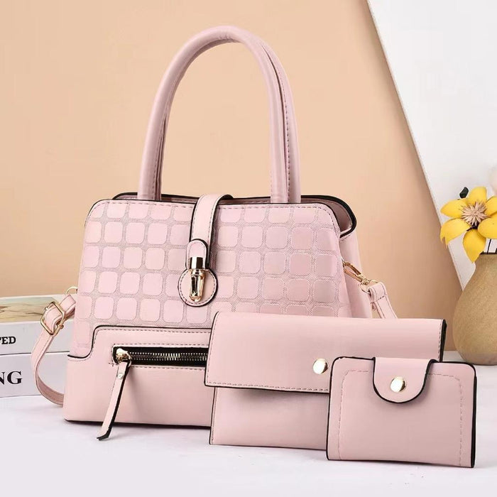 Pink 3 in 1 Women Handbag 207-2 - Senora