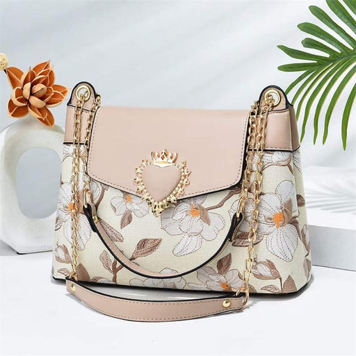 Skin Heart Decor Flap Over Mini Crossbody Bag 8816-3 - Senora