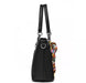 Black  Leather Handbag for ladies 993-5 - Senora