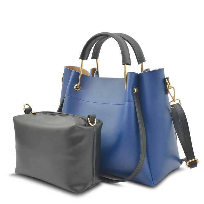 Blue 2 in 1 Ladies Tote Bag 8850-2 - Senora