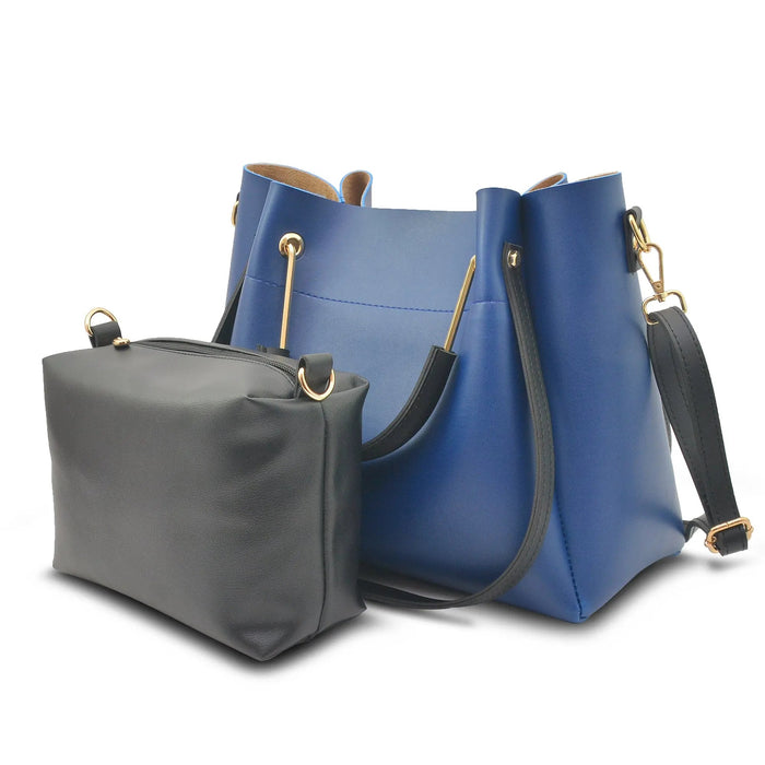 Blue 2 in 1 Ladies Tote Bag 8850-2 - Senora