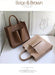 Brown Ladies Tote bag  586 - Senora