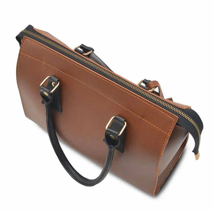 Brown Top Handel Bag 666 - Senora