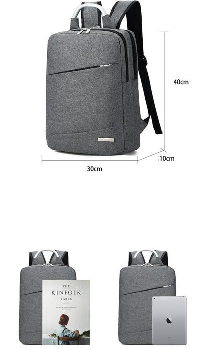 Grey Mens Womens Laptop Business Backpack 4232 - Senora