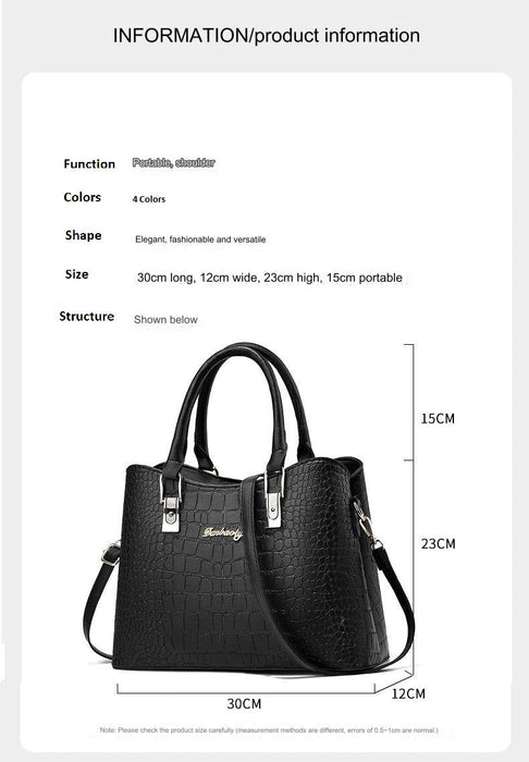 Black Branded Purse 671 - Senora