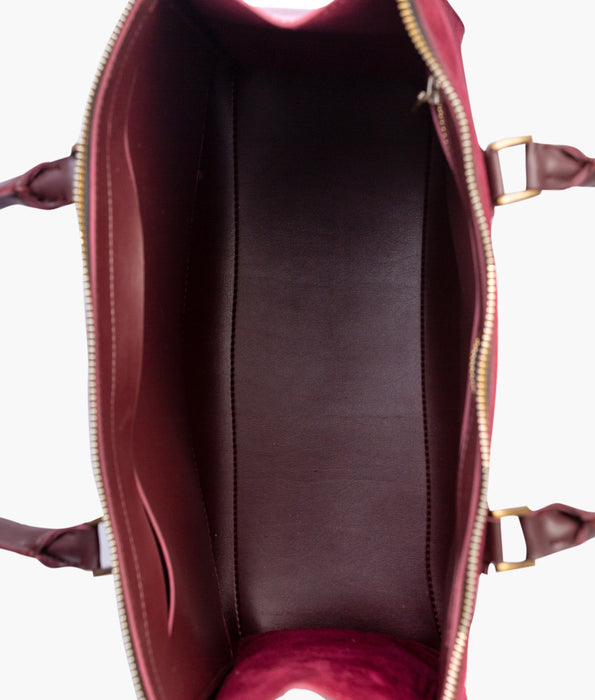 Maroon Velvet Handbag For Women 599 - Senora