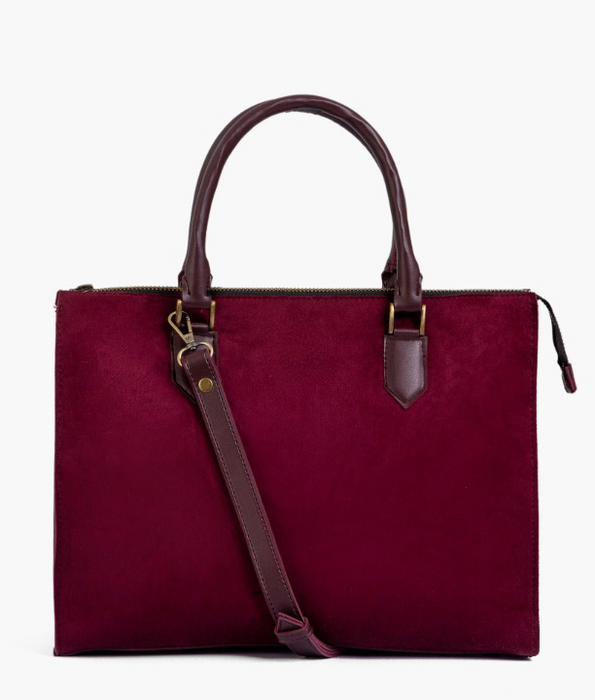 Maroon Velvet Handbag For Women 599 - Senora