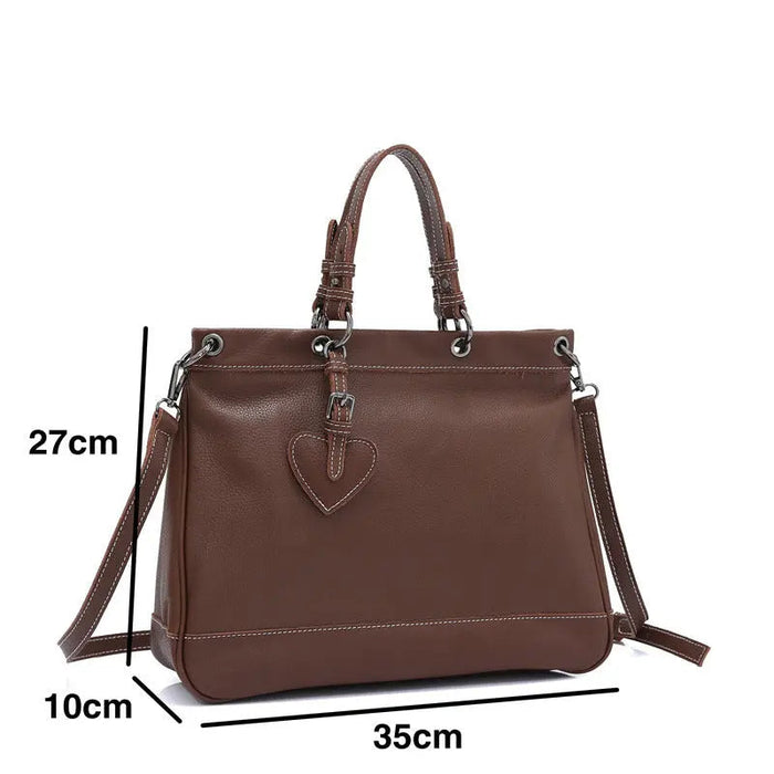 Charming Brown Handbag for Girls - Model 4123 - Senora