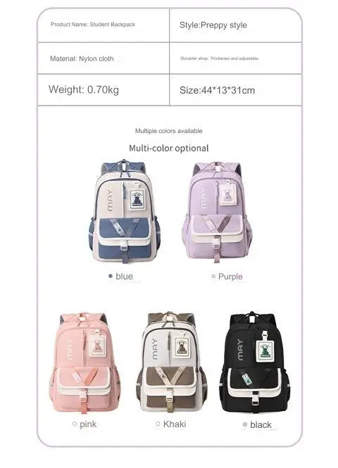 Durable Korean Vibe Unisex Backpack MS21 - Senora