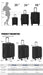 Goby London Carry-On Luggage Suitcase 3Pcs Sets On Wheels Oxford Luggage 3005 - Senora