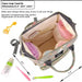 17" Baby diaper bag waterproof durable multi compartment diaper backpack - Senora