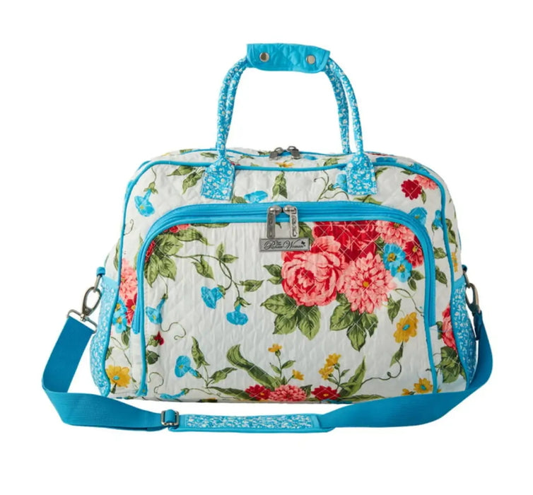 Quilted large weekender travel bag women large capacity multi functional baby floral bag - Senora