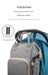 Grey Diaper Bag, Baby Nappy Changing Bag 4125 - Senora