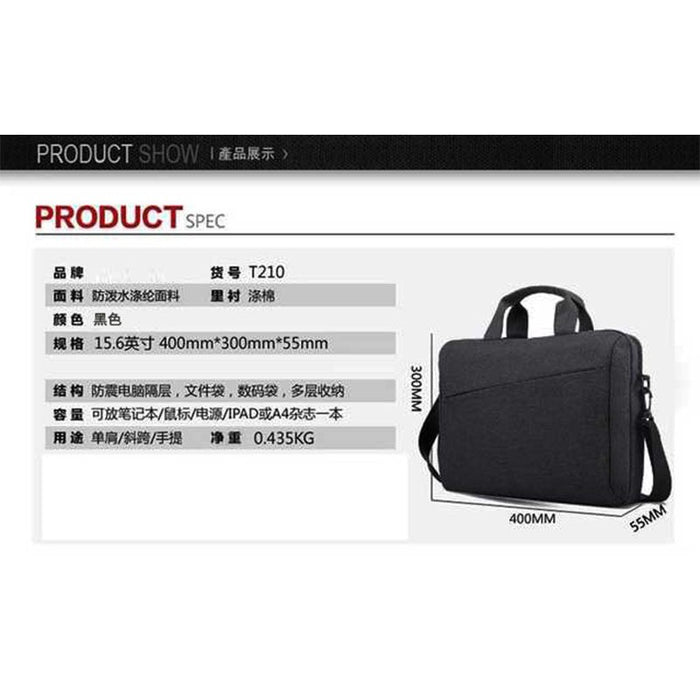 Black workship 14/15 inch Lenovo Laptop File Bag 4074 - Senora