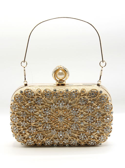 Golden Latest Stylo Bridal Clutch For Women 5002 - Senora