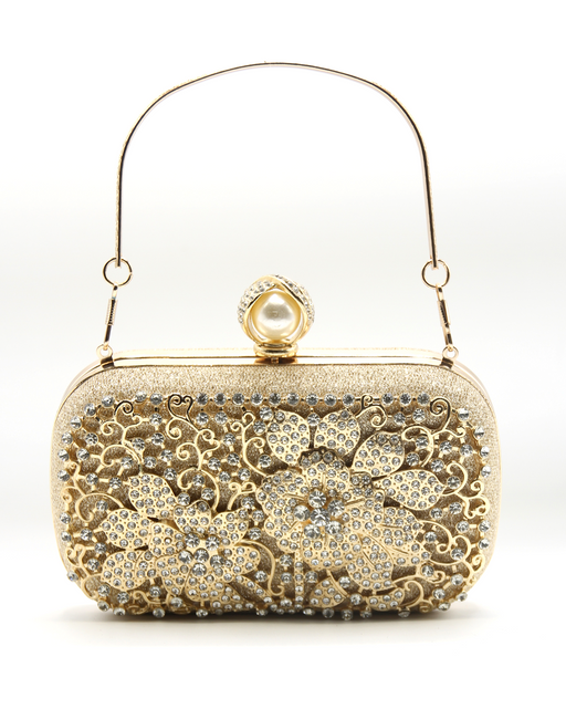 Golden Latest Stylo Bridal Clutch For Women 5002 - Senora