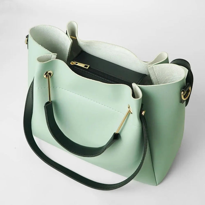 Light Green 2 in 1 Ladies Tote Bag 8850-2 - Senora