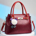 Maroon Handbag For Girls 932-5 - Senora