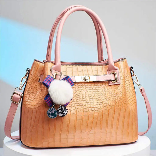 Peach Handbag For Girls 932-5 - Senora