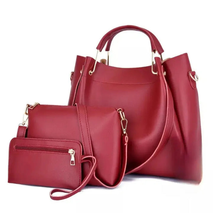 Red ladies 3 in 1 Tote Bag 8850-3 - Senora