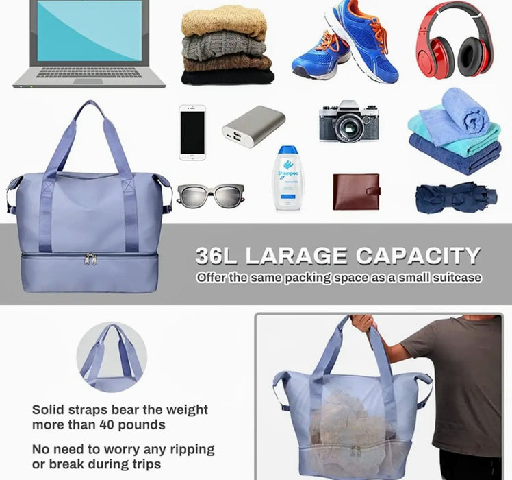 Stay prepared and stylish with waterproof travel,duffle, baby bag premium quality - Senora