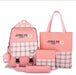 4pcs korean new stylish shoulder backpack - Senora