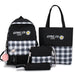 4pcs korean new stylish shoulder backpack - Senora