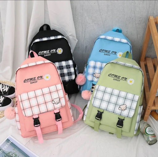 4pcs korean new stylish shoulder backpack - Senora