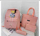 4pcs decent teddy backpack, shoulder backpack for girls /collage girls - Senora