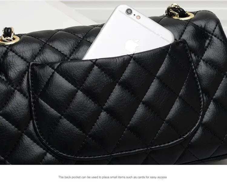 Chanel Brand Orignal Classic Medium Black lambskin leather with Gold hardware 4485 - Senora