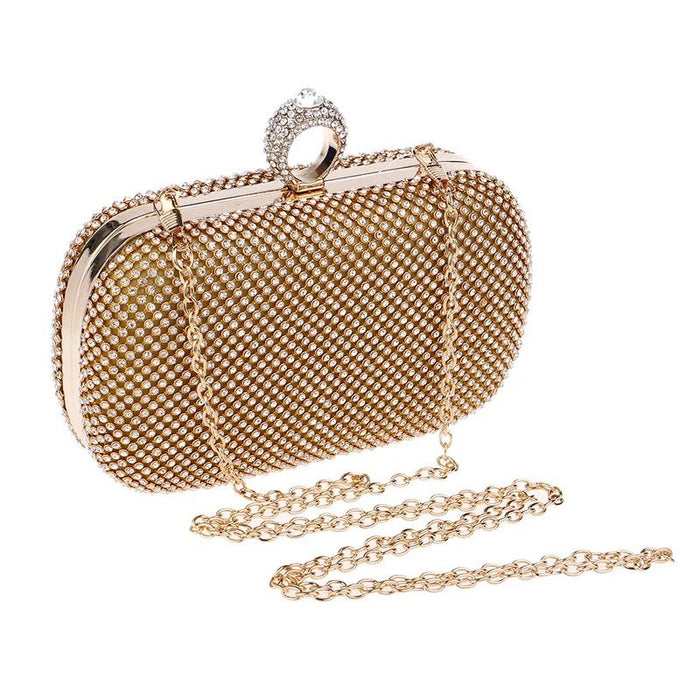 Golden Latest Stylo Bridal Clutch For Women 5002 - Senora