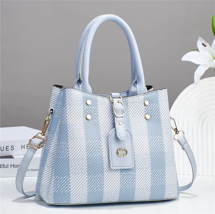 Blue Check Handbag Sale For Girls 058-8 - Senora