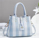 Blue Check Handbag Sale For Girls 058-8 - Senora