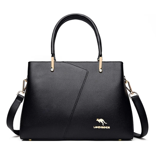 Black Kangaroo Bag Womens Handbag 4120 - Senora