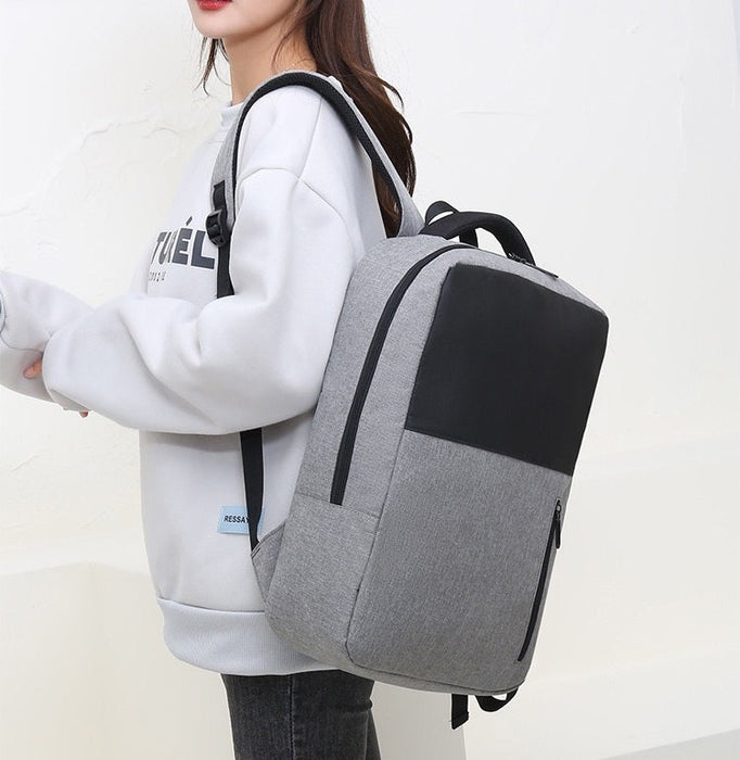 Grey Simple School College Bag 4245 - Senora