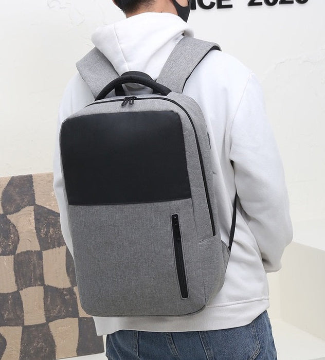 Grey Simple School College Bag 4245 - Senora