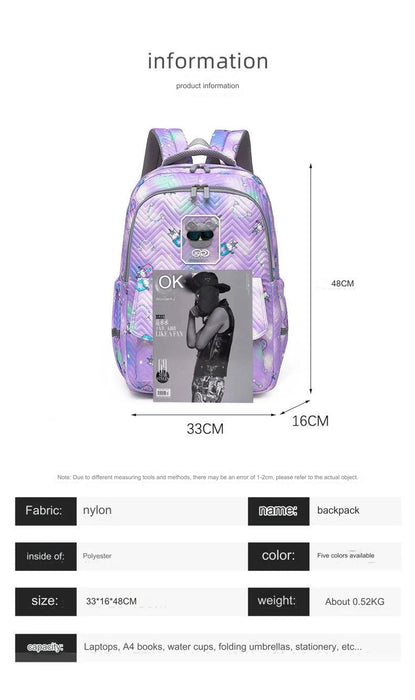 Kids and Women Backpack With Special Gradient Decorative Design MS17 - Senora